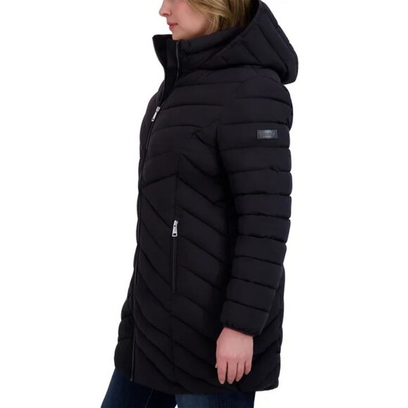 DKNY Women's Stretch Walker Coat - Picture 10 of 10